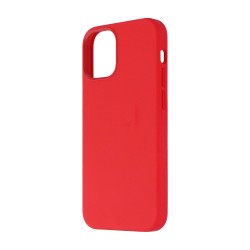 Capa de Silicone para Apple iPhone 12 Mini Vermelho Capa de Silicone para Apple iPhone 12 Mini Vermelho